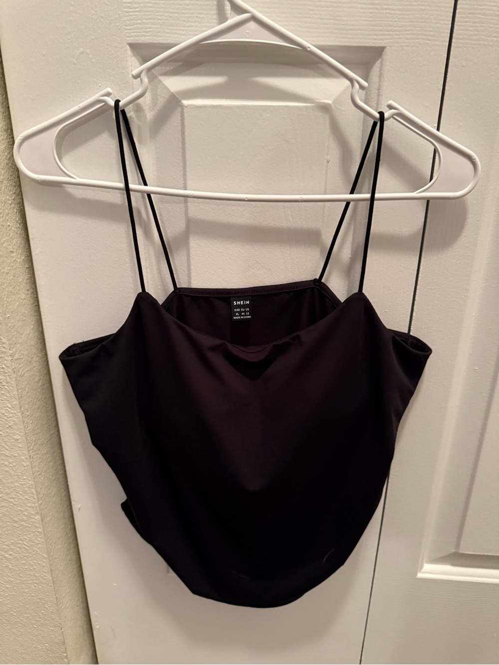 SHEIN Black Double Spaghetti Strap Cami